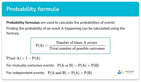 probability formulas and examples.